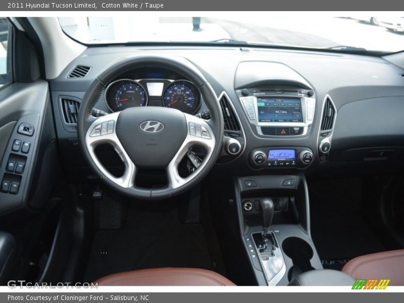 Cotton White / Taupe 2011 Hyundai Tucson Limited
