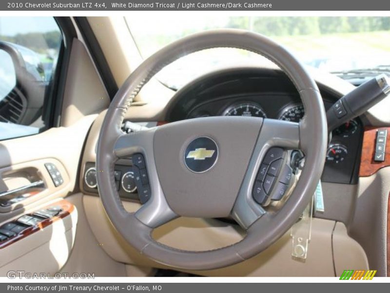 White Diamond Tricoat / Light Cashmere/Dark Cashmere 2010 Chevrolet Suburban LTZ 4x4