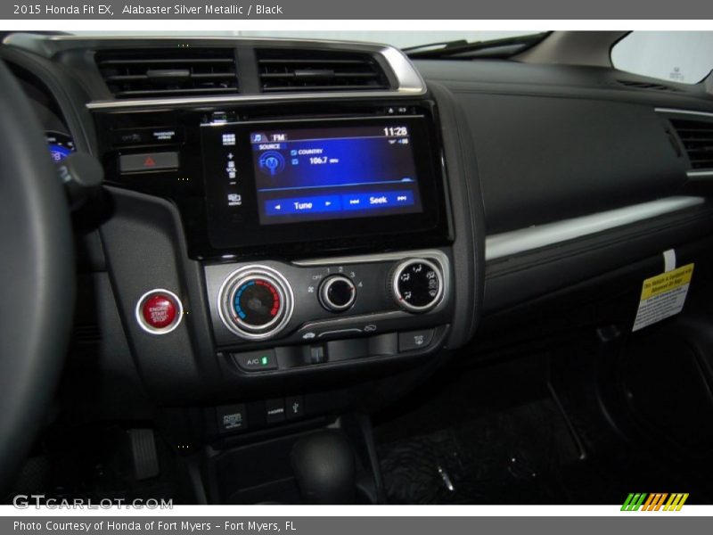 Alabaster Silver Metallic / Black 2015 Honda Fit EX