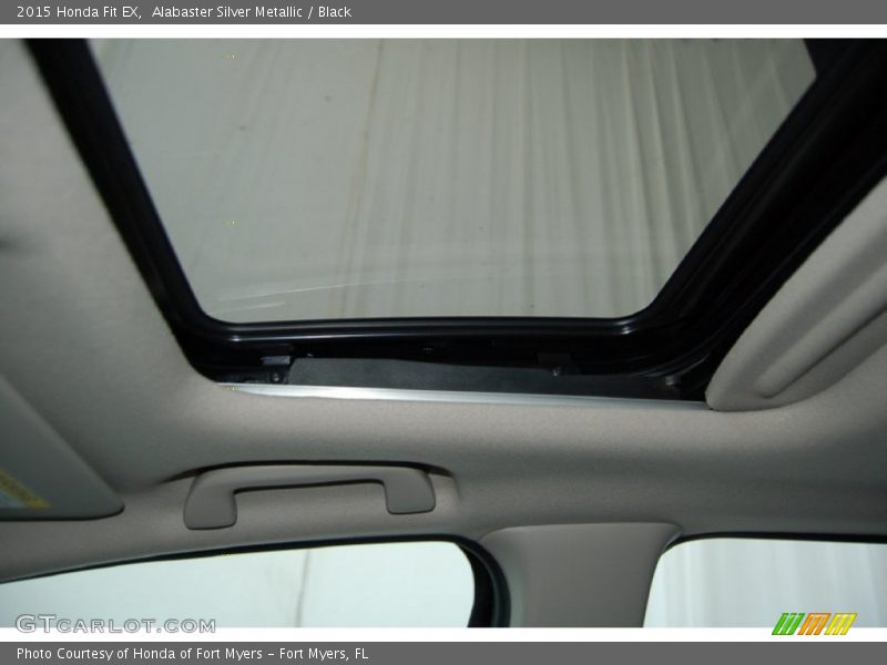 Alabaster Silver Metallic / Black 2015 Honda Fit EX