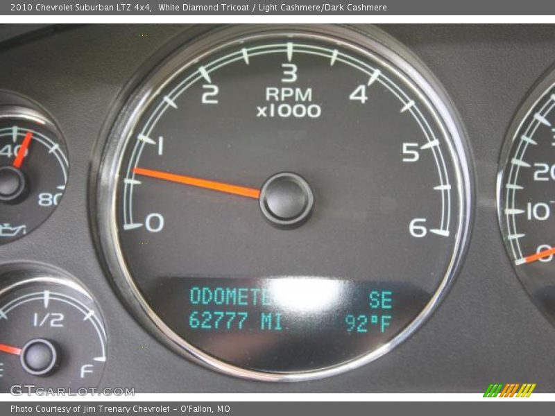 White Diamond Tricoat / Light Cashmere/Dark Cashmere 2010 Chevrolet Suburban LTZ 4x4