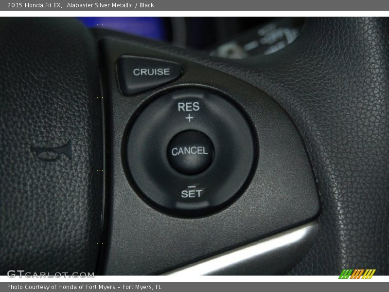 Alabaster Silver Metallic / Black 2015 Honda Fit EX