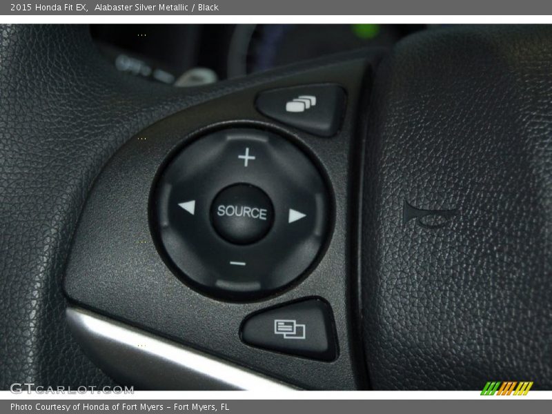Alabaster Silver Metallic / Black 2015 Honda Fit EX