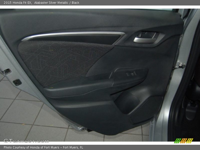 Alabaster Silver Metallic / Black 2015 Honda Fit EX