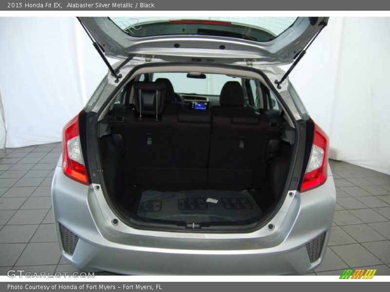 Alabaster Silver Metallic / Black 2015 Honda Fit EX