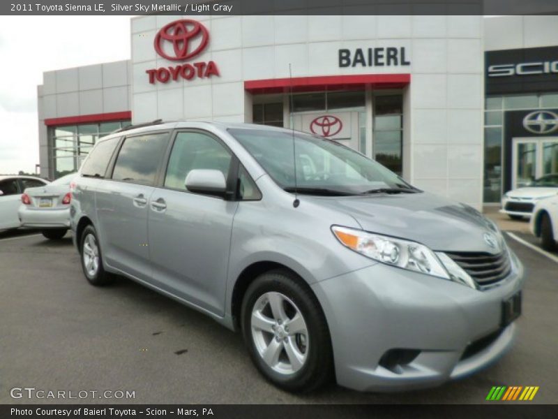 Silver Sky Metallic / Light Gray 2011 Toyota Sienna LE