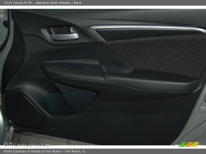 Alabaster Silver Metallic / Black 2015 Honda Fit EX