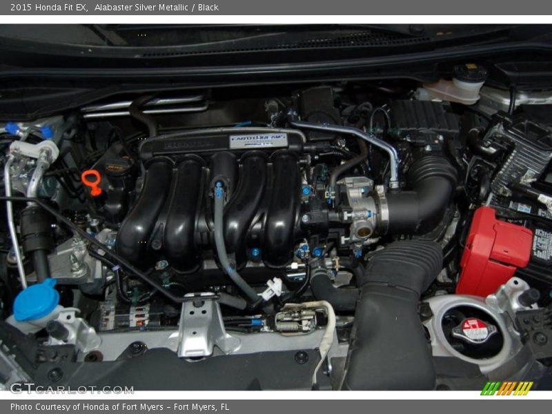 Alabaster Silver Metallic / Black 2015 Honda Fit EX