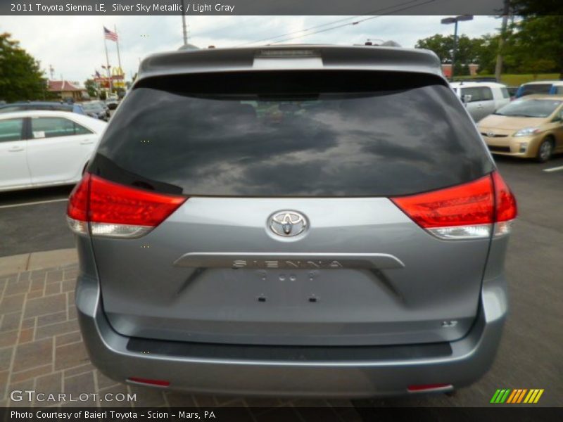 Silver Sky Metallic / Light Gray 2011 Toyota Sienna LE