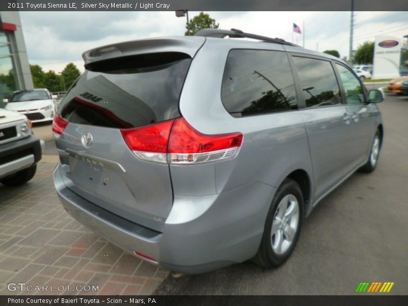 Silver Sky Metallic / Light Gray 2011 Toyota Sienna LE