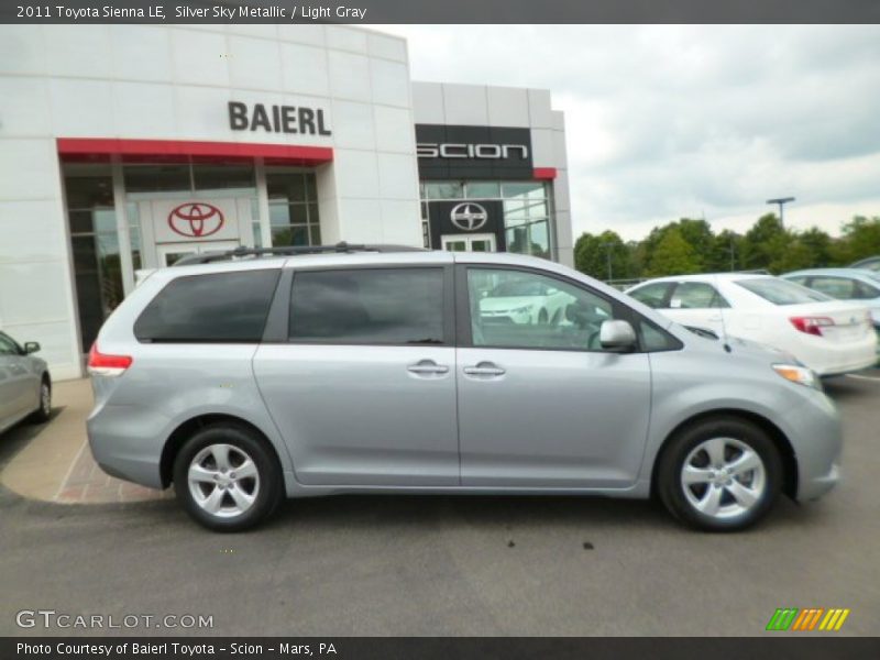 Silver Sky Metallic / Light Gray 2011 Toyota Sienna LE