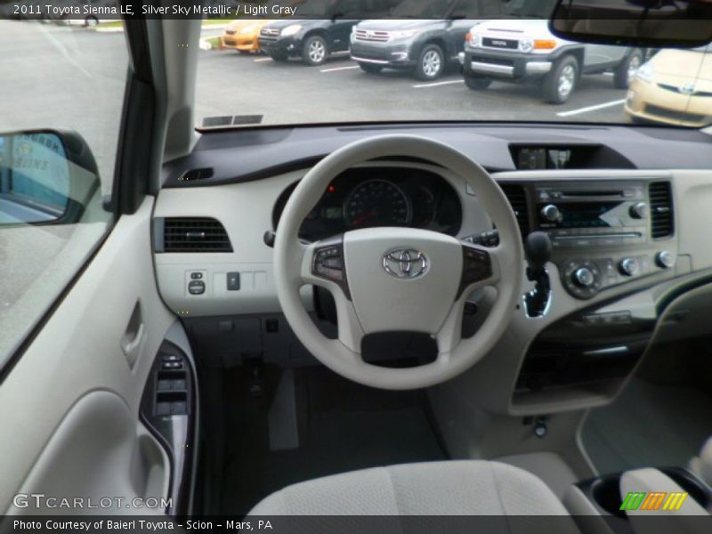 Silver Sky Metallic / Light Gray 2011 Toyota Sienna LE