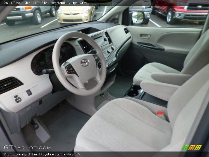 Silver Sky Metallic / Light Gray 2011 Toyota Sienna LE