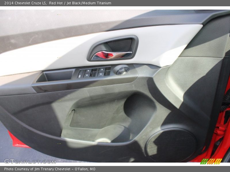 Red Hot / Jet Black/Medium Titanium 2014 Chevrolet Cruze LS