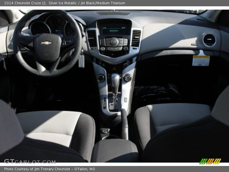 Silver Ice Metallic / Jet Black/Medium Titanium 2014 Chevrolet Cruze LS