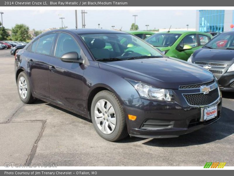 Blue Ray Metallic / Jet Black/Medium Titanium 2014 Chevrolet Cruze LS