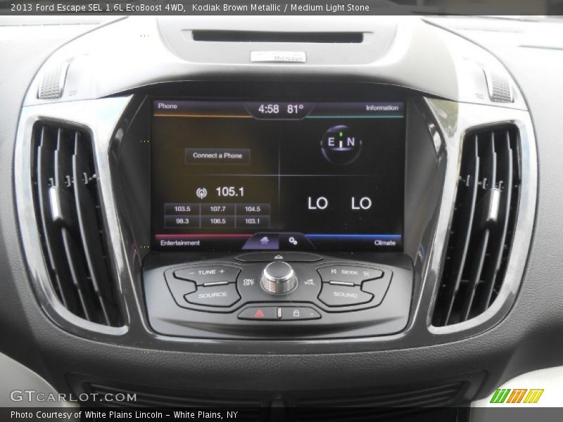 Kodiak Brown Metallic / Medium Light Stone 2013 Ford Escape SEL 1.6L EcoBoost 4WD