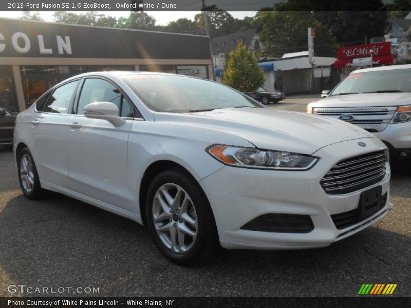 Oxford White / Dune 2013 Ford Fusion SE 1.6 EcoBoost