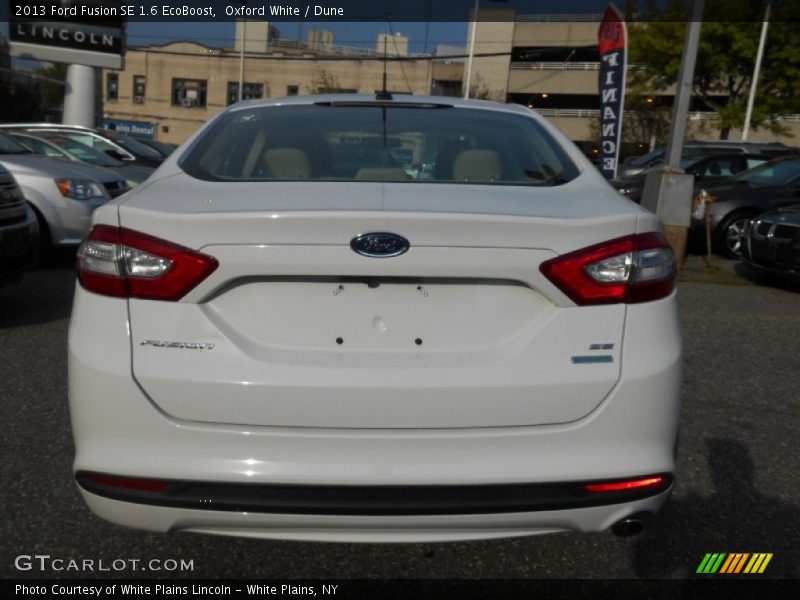 Oxford White / Dune 2013 Ford Fusion SE 1.6 EcoBoost