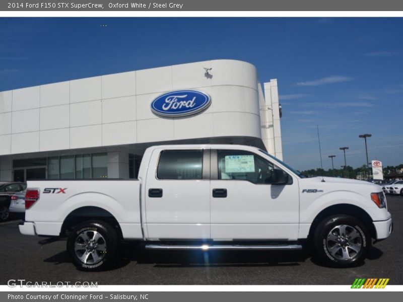 Oxford White / Steel Grey 2014 Ford F150 STX SuperCrew