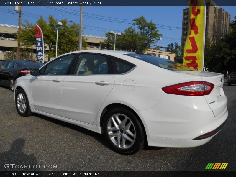 Oxford White / Dune 2013 Ford Fusion SE 1.6 EcoBoost