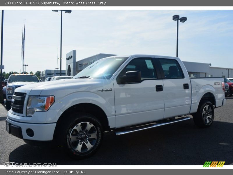 Oxford White / Steel Grey 2014 Ford F150 STX SuperCrew