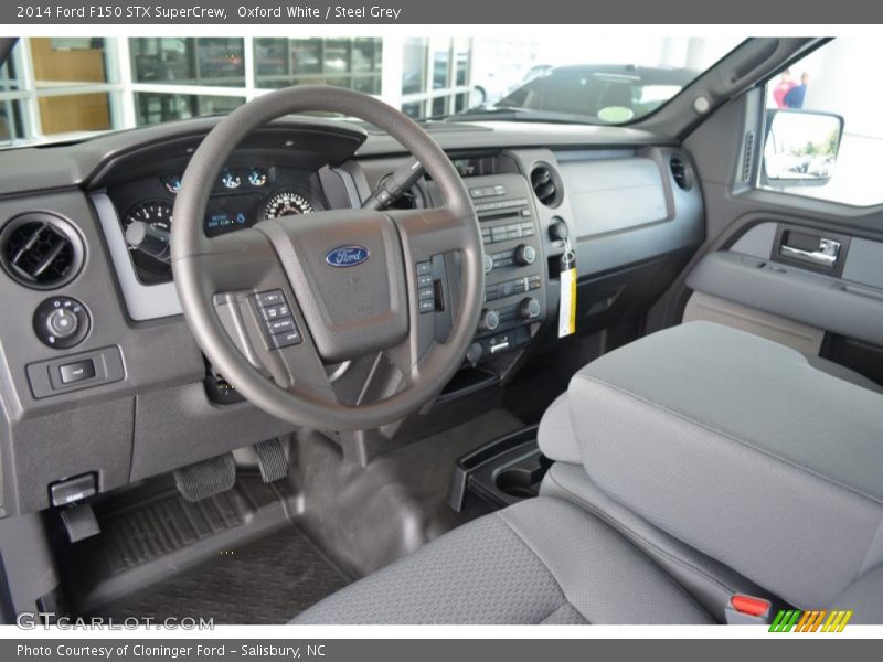 Oxford White / Steel Grey 2014 Ford F150 STX SuperCrew