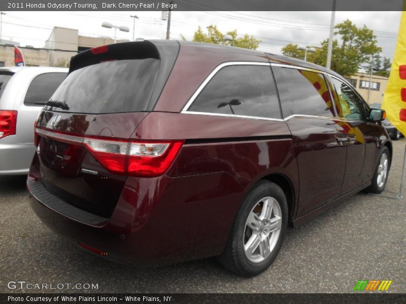 Dark Cherry Pearl / Beige 2011 Honda Odyssey Touring