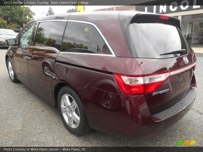 Dark Cherry Pearl / Beige 2011 Honda Odyssey Touring