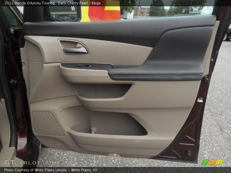 Dark Cherry Pearl / Beige 2011 Honda Odyssey Touring