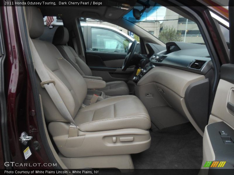 Dark Cherry Pearl / Beige 2011 Honda Odyssey Touring