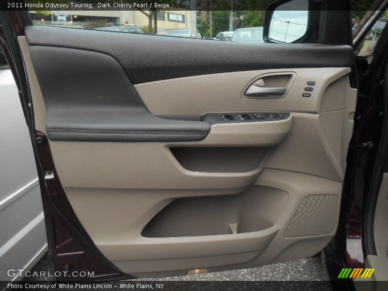 Dark Cherry Pearl / Beige 2011 Honda Odyssey Touring