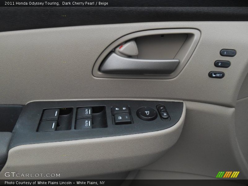 Dark Cherry Pearl / Beige 2011 Honda Odyssey Touring
