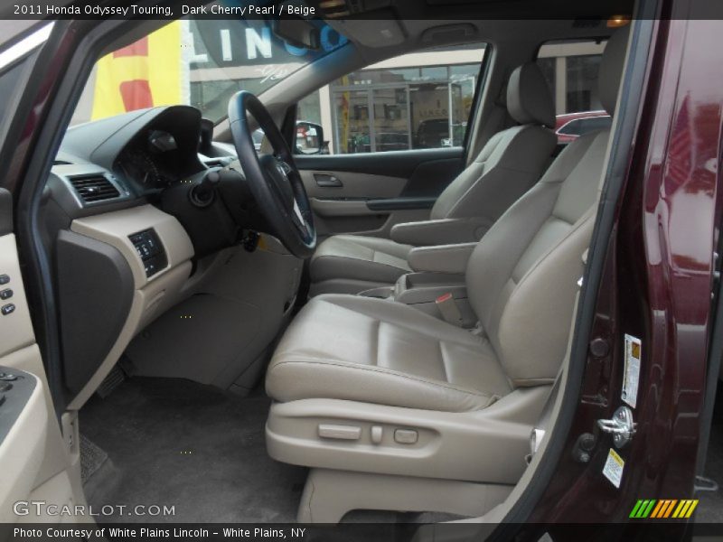 Dark Cherry Pearl / Beige 2011 Honda Odyssey Touring