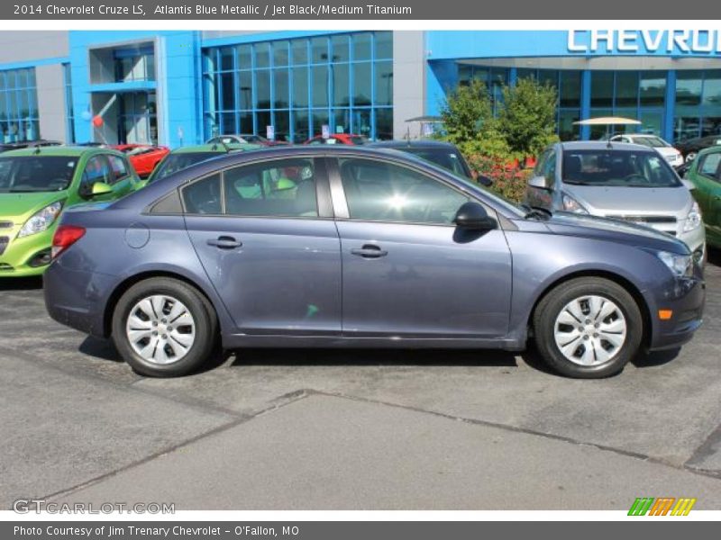 Atlantis Blue Metallic / Jet Black/Medium Titanium 2014 Chevrolet Cruze LS