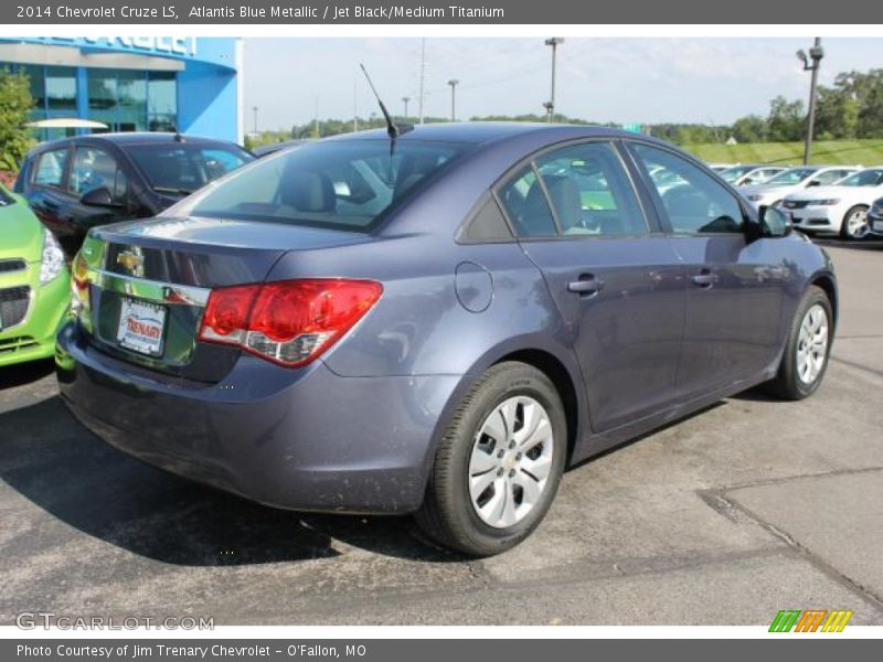 Atlantis Blue Metallic / Jet Black/Medium Titanium 2014 Chevrolet Cruze LS
