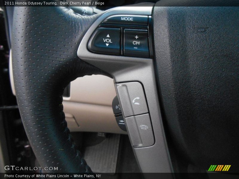 Dark Cherry Pearl / Beige 2011 Honda Odyssey Touring