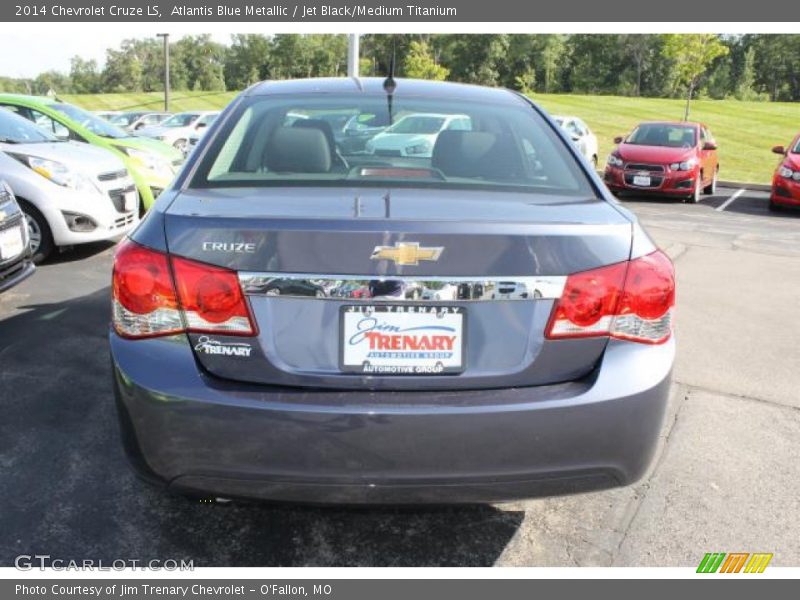 Atlantis Blue Metallic / Jet Black/Medium Titanium 2014 Chevrolet Cruze LS