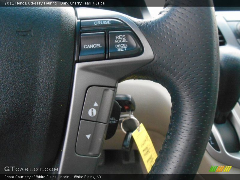 Dark Cherry Pearl / Beige 2011 Honda Odyssey Touring