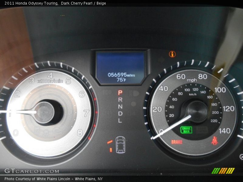 Dark Cherry Pearl / Beige 2011 Honda Odyssey Touring