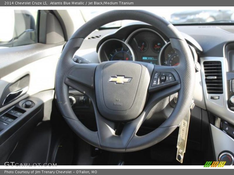 Atlantis Blue Metallic / Jet Black/Medium Titanium 2014 Chevrolet Cruze LS
