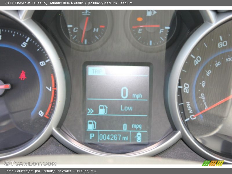 Atlantis Blue Metallic / Jet Black/Medium Titanium 2014 Chevrolet Cruze LS