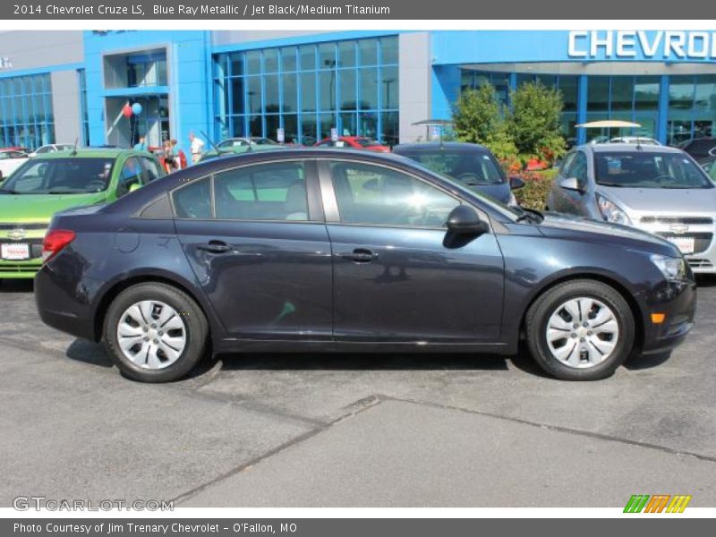 Blue Ray Metallic / Jet Black/Medium Titanium 2014 Chevrolet Cruze LS