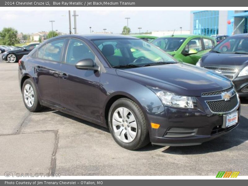 Blue Ray Metallic / Jet Black/Medium Titanium 2014 Chevrolet Cruze LS