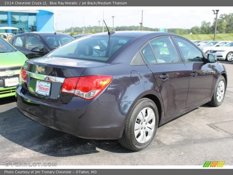 Blue Ray Metallic / Jet Black/Medium Titanium 2014 Chevrolet Cruze LS