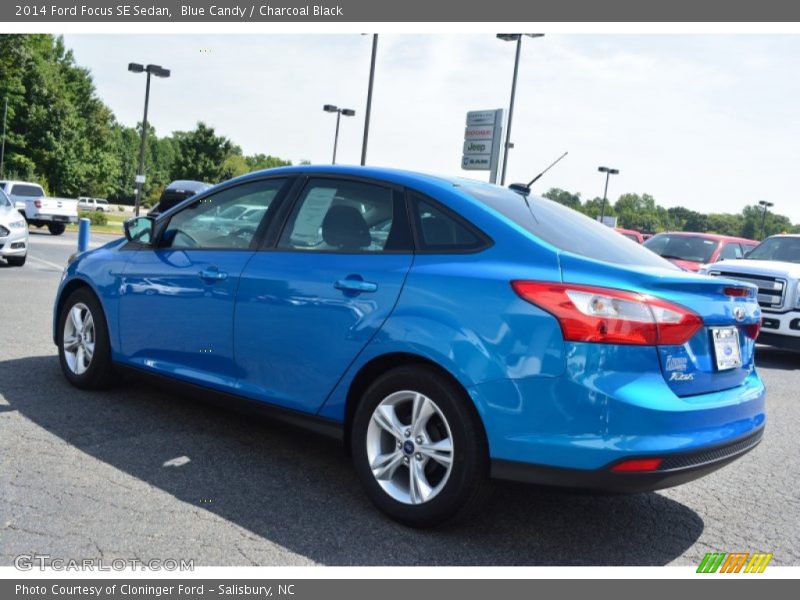 Blue Candy / Charcoal Black 2014 Ford Focus SE Sedan