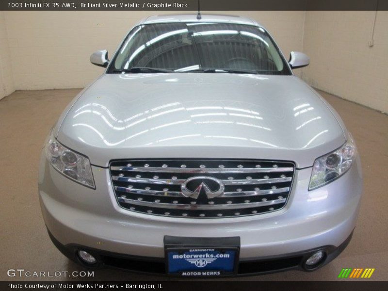 Brilliant Silver Metallic / Graphite Black 2003 Infiniti FX 35 AWD