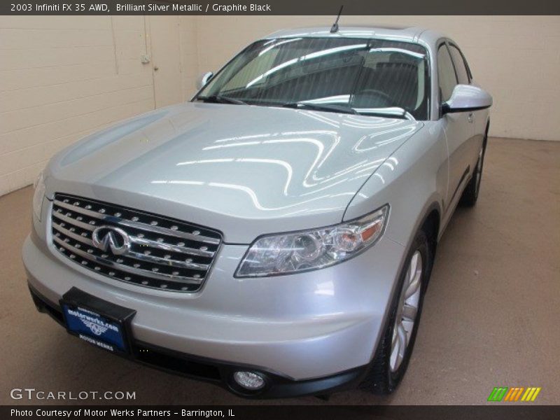 Brilliant Silver Metallic / Graphite Black 2003 Infiniti FX 35 AWD
