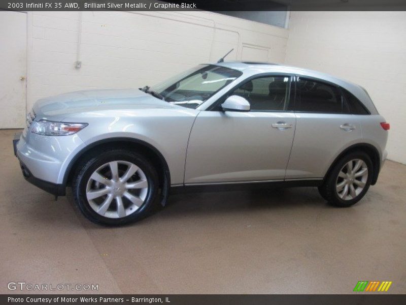 Brilliant Silver Metallic / Graphite Black 2003 Infiniti FX 35 AWD