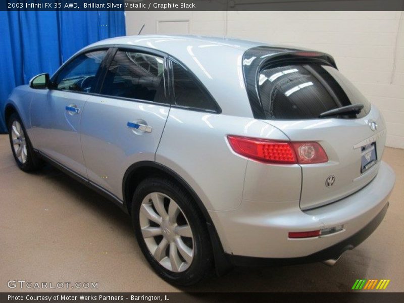 Brilliant Silver Metallic / Graphite Black 2003 Infiniti FX 35 AWD